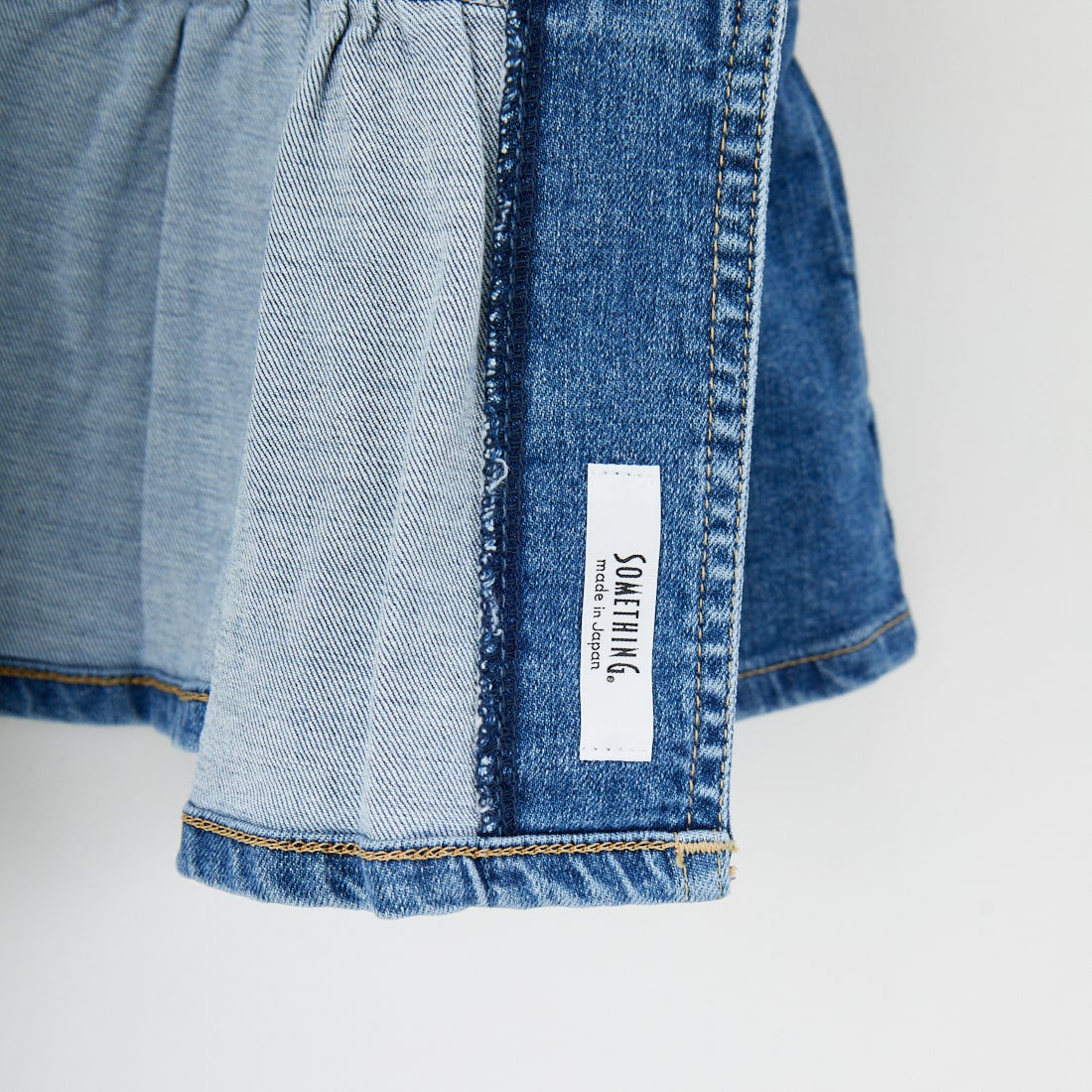 SOMETHING [サムシング] ペプラムデニムビスチェ [ST123] 98 L.BLUE