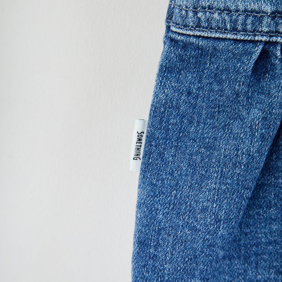 SOMETHING [サムシング] ペプラムデニムビスチェ [ST123] 98 L.BLUE