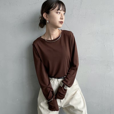 28 BROWN&&モデル身長：150cm 着用サイズ：F&&