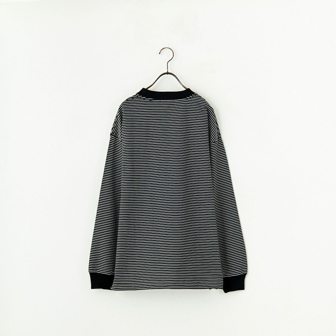 SLICK [スリック] MVS天竺 ロングスリーブドロストボーダーTシャツ [5155849] 700 BLK/WH