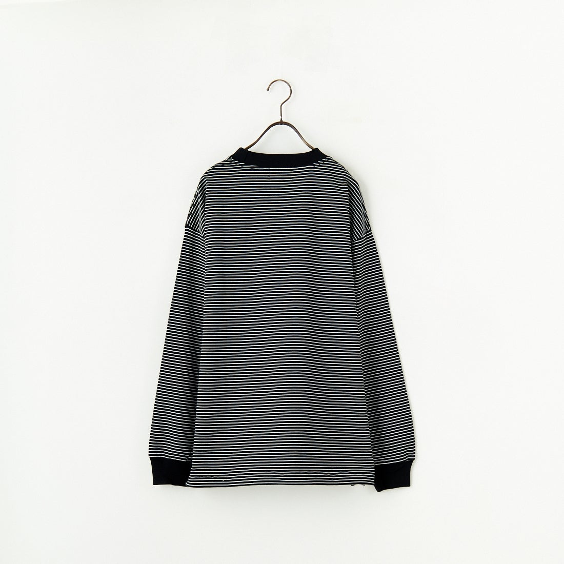 SLICK [スリック] MVS天竺 ロングスリーブドロストボーダーTシャツ [5155849] 700 BLK/WH