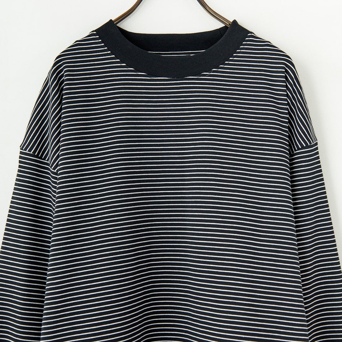 SLICK [スリック] MVS天竺 ロングスリーブドロストボーダーTシャツ [5155849] 700 BLK/WH