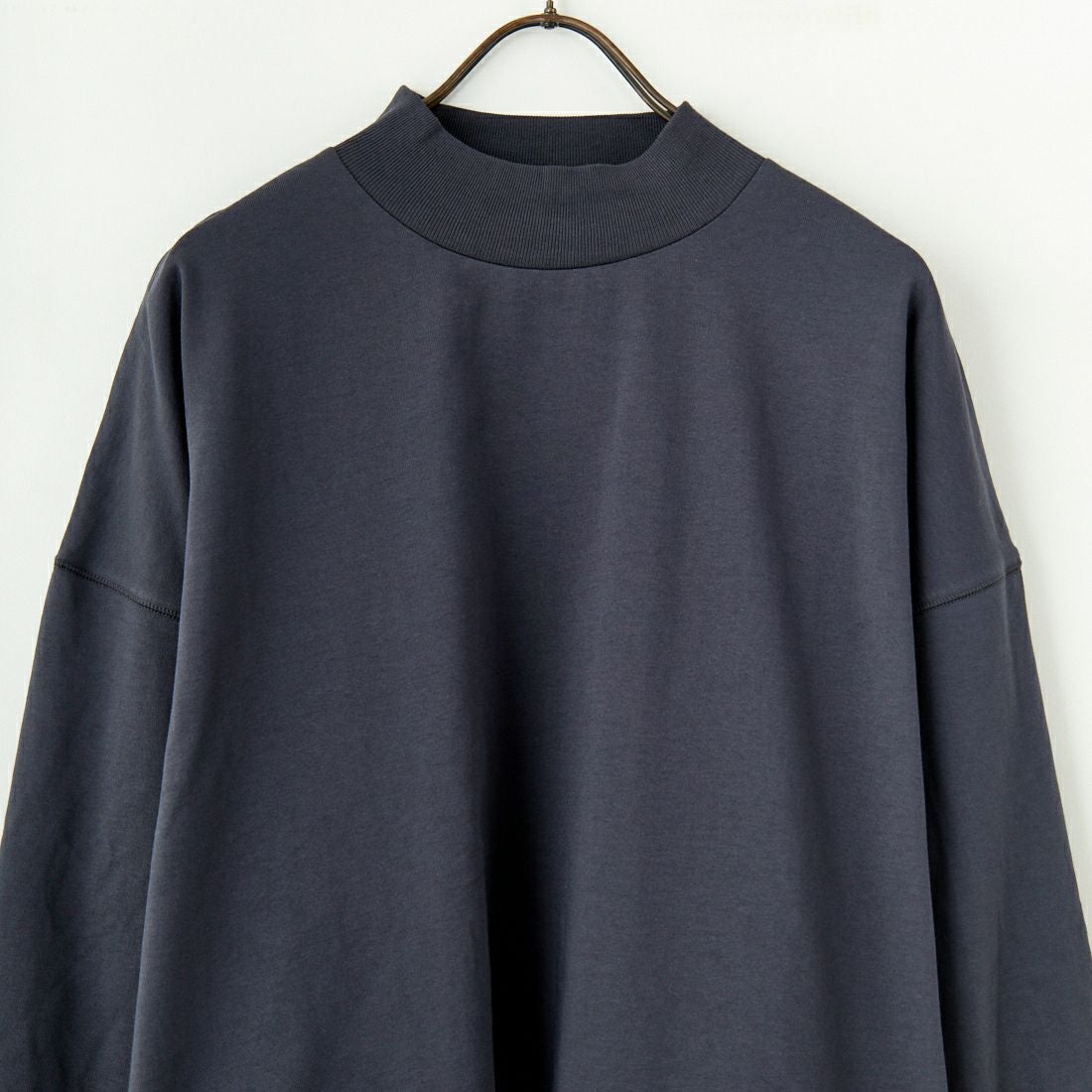 SLICK [スリック] MVS天竺 モックネックドルマンTシャツ [5155901] 720 COAL B