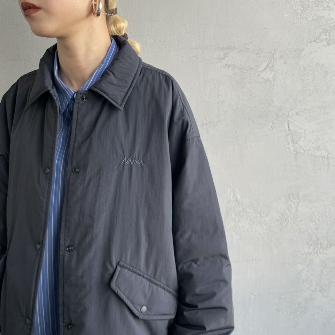 NANGA [ナンガ] ウィメンズ ソフトダウンコーチジャケット [N2501-0J003B] BLK