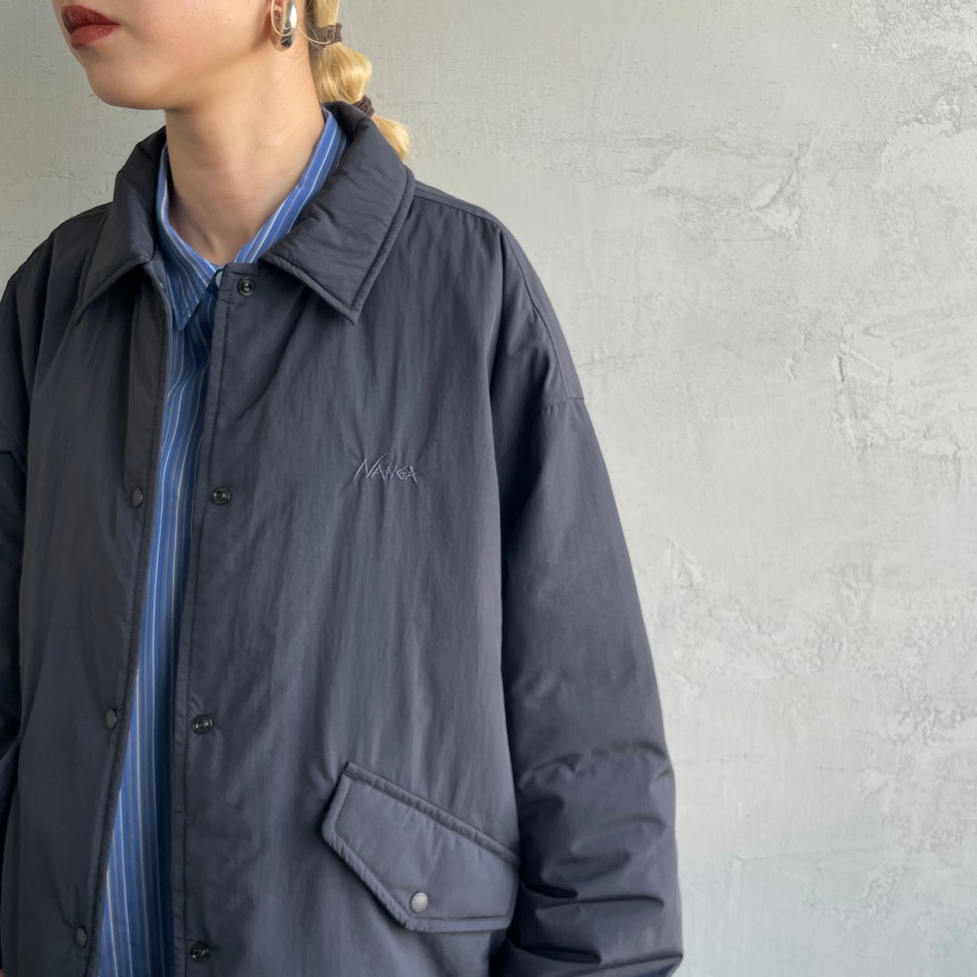 NANGA [ナンガ] ウィメンズ ソフトダウンコーチジャケット [N2501-0J003B] BLK