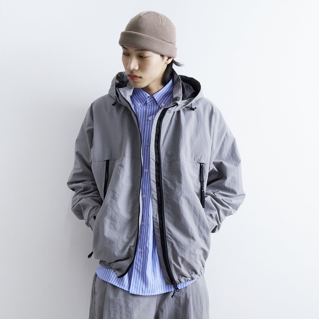 BLACK&&モデル身長：179cm 着用サイズ：L&&
