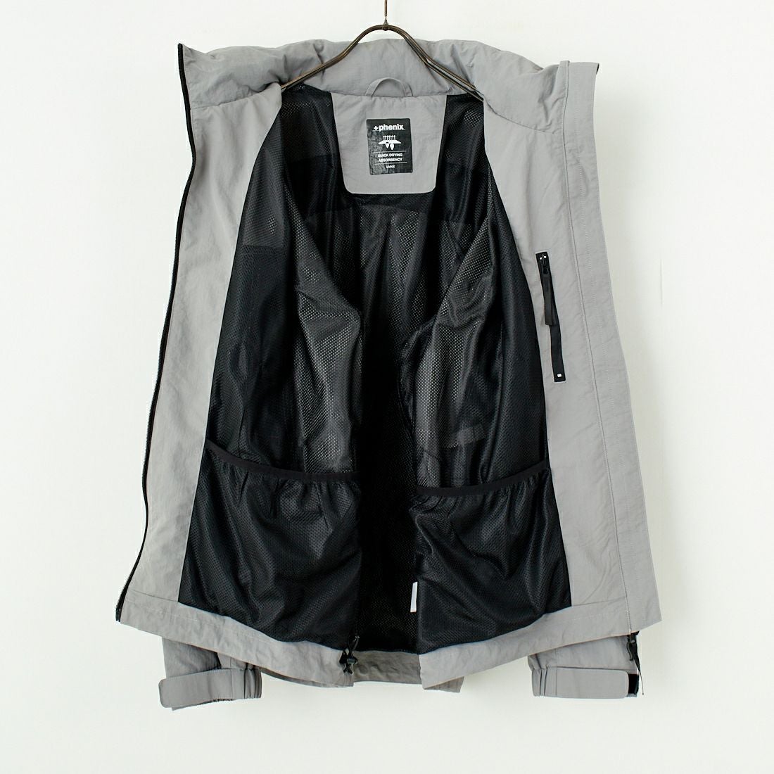 +phenix [プラスフェニックス] 別注 LEVEL7 ライトナイロンジャケット [POO-25023IN-JF] GRAY