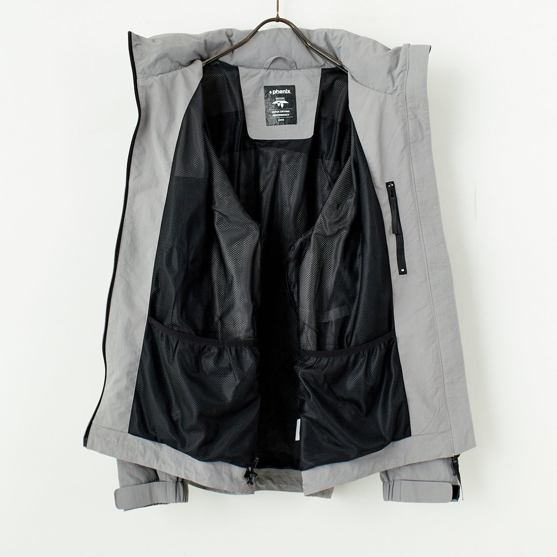+phenix [プラスフェニックス] 別注 LEVEL7 ライトナイロンジャケット [POO-25023IN-JF] GRAY