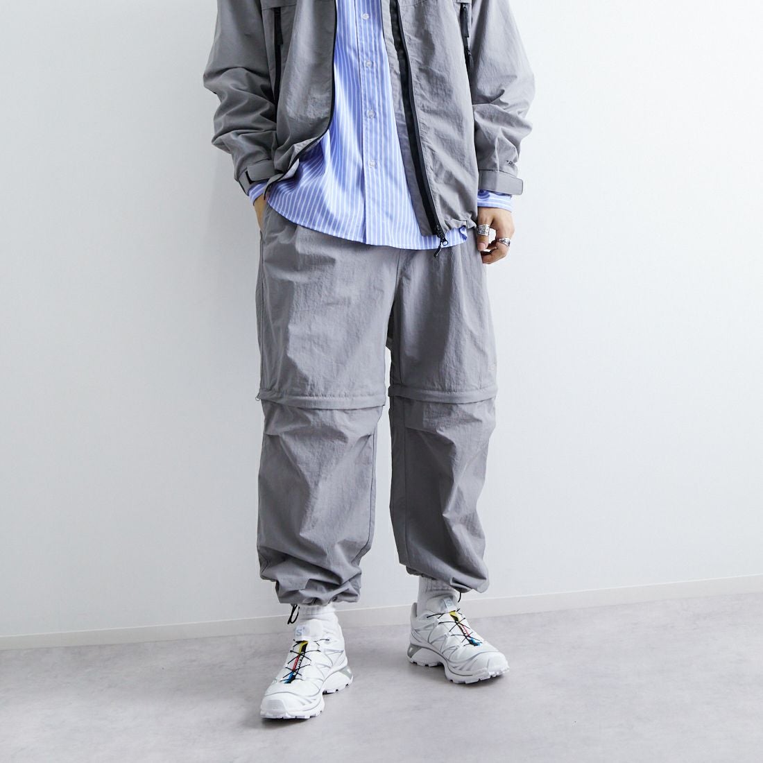 GRAY&&モデル身長：179cm 着用サイズ：L&&