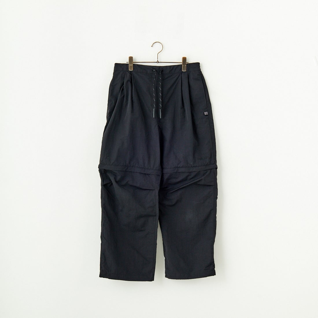 +phenix [プラスフェニックス] 別注 2WAY ナイロンタッサーコンバーチブルパンツ [POB-25007IN-JF] BLACK
