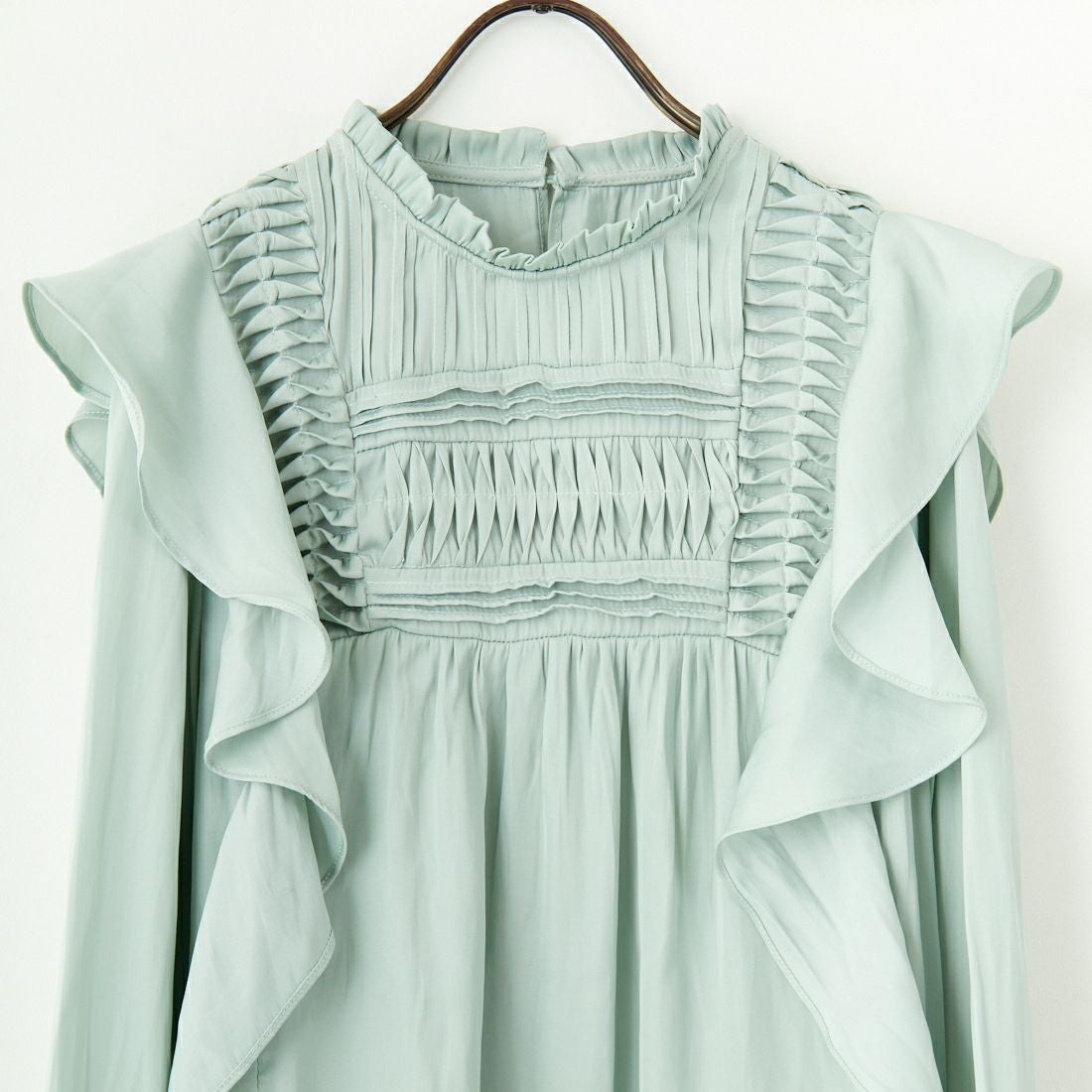 Jf Ready Made [ジェイエフレディメイド] フリルタックブラウス [3010301] 413 ﾐﾝﾄｸﾞﾘ