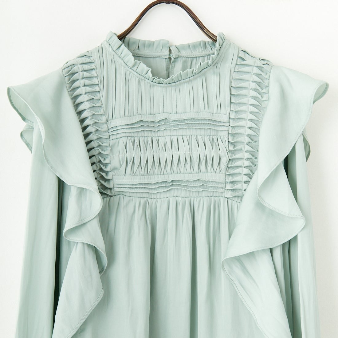 Jf Ready Made [ジェイエフレディメイド] フリルタックブラウス [3010301] 413 ﾐﾝﾄｸﾞﾘ