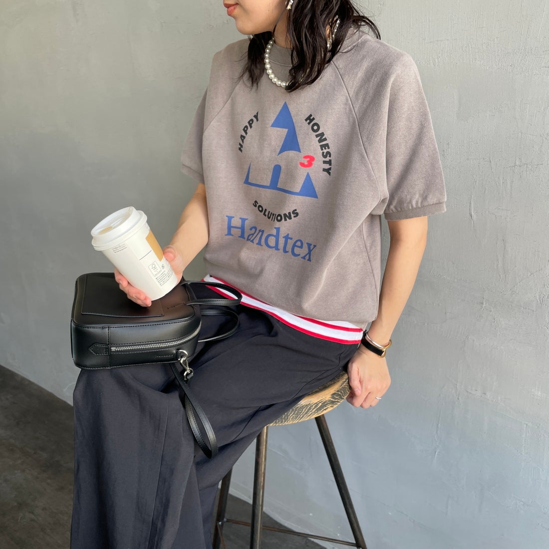 ｸﾞﾚｰ&&モデル身長：160cm 着用サイズ：F&&