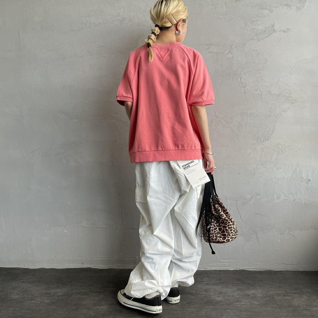 HANDTEX [ハンドテックス] 別注 ロゴプリント ラグランスリーブ