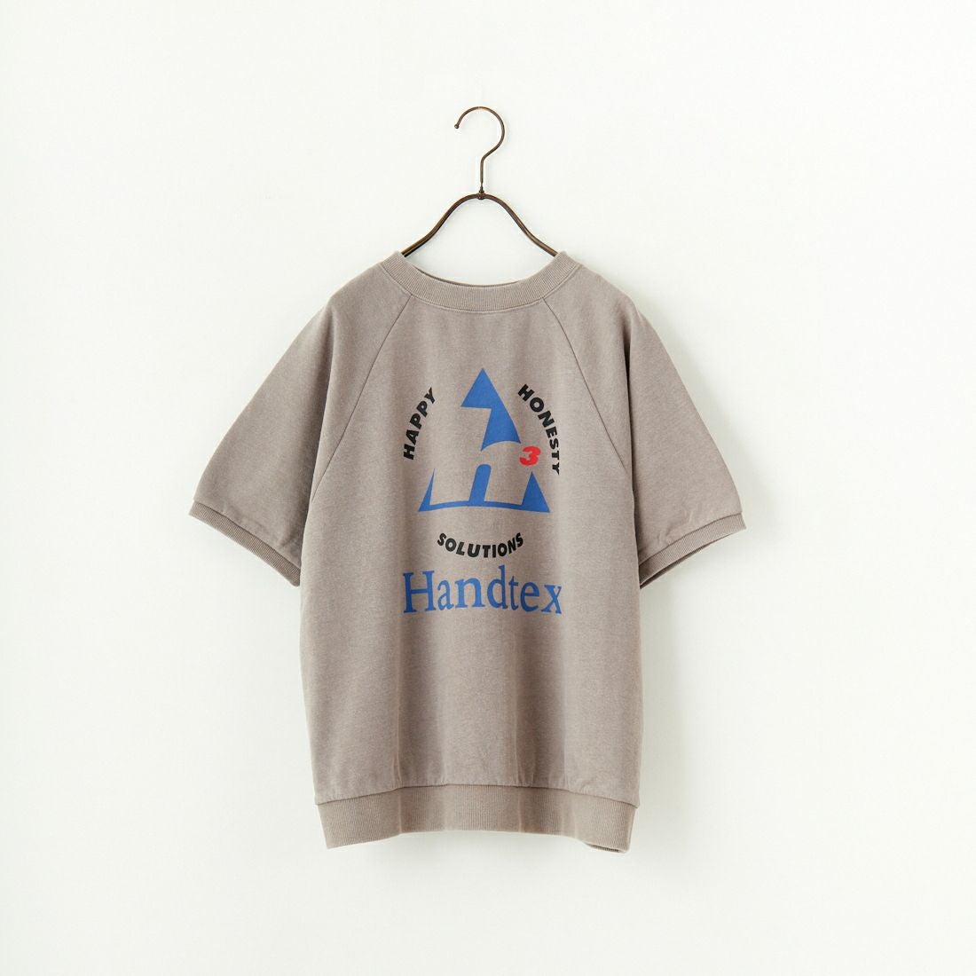 HANDTEX [ハンドテックス] 別注 ロゴプリント ラグランスリーブスウェット [HT7-CST-IN5-JF] ｸﾞﾚｰ