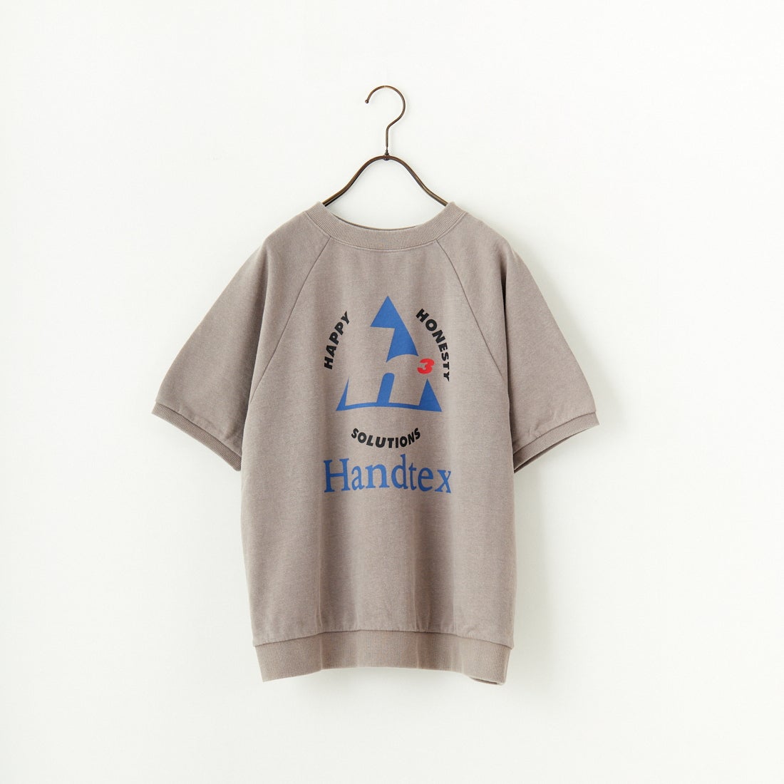 HANDTEX [ハンドテックス] 別注 ロゴプリント ラグランスリーブスウェット [HT7-CST-IN5-JF] ｸﾞﾚｰ