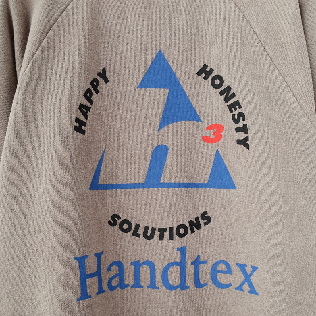 HANDTEX [ハンドテックス] 別注 ロゴプリント ラグランスリーブスウェット [HT7-CST-IN5-JF] ｸﾞﾚｰ