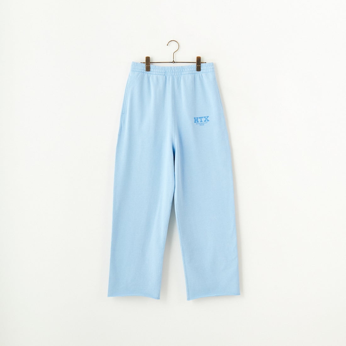 HANDTEX [ハンドテックス] 別注 ワンポイントロゴ ワイドストレートスウェットパンツ [HT1-PT-IN5-JF] ｻｯｸｽ