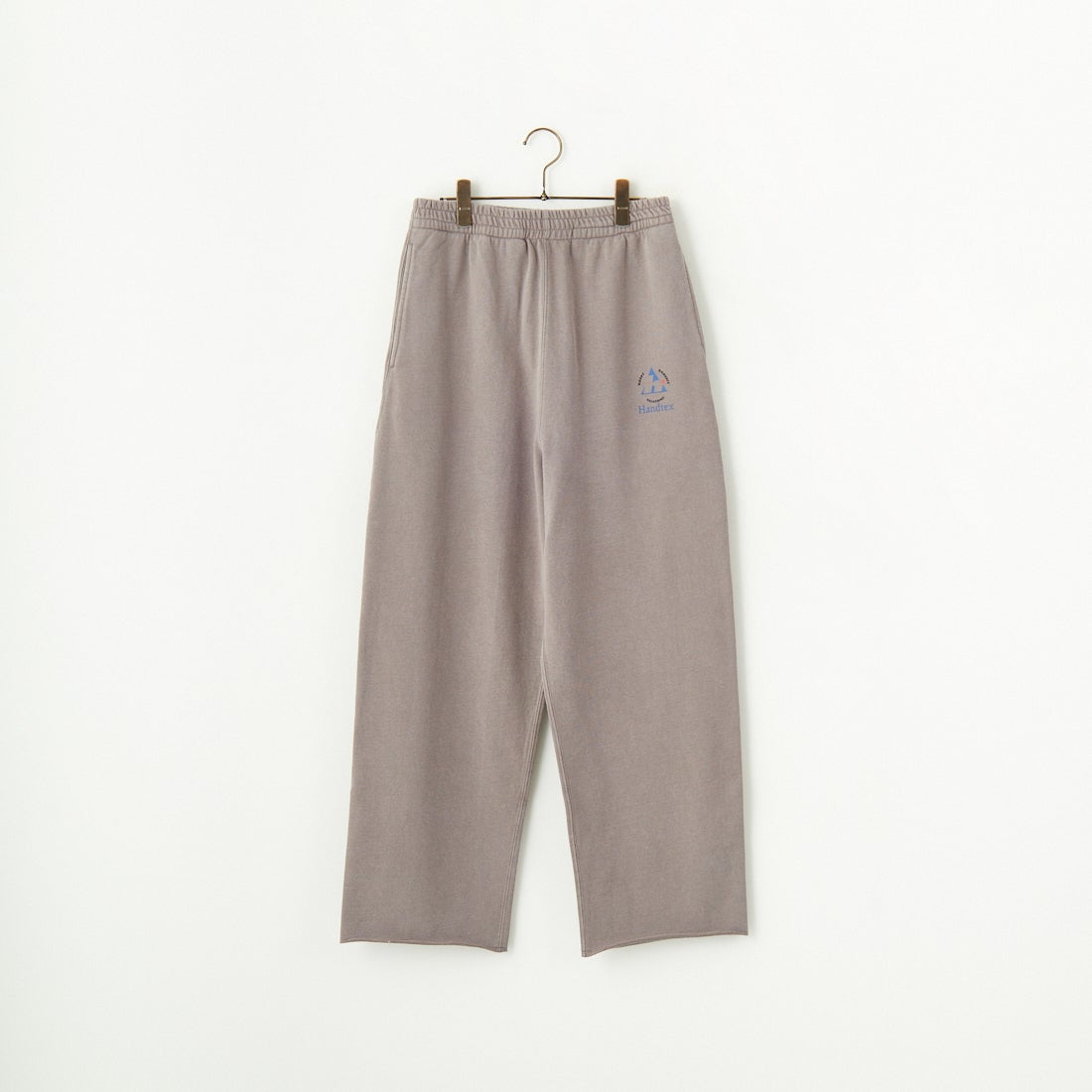 HANDTEX [ハンドテックス] 別注 ワンポイントロゴ ワイドストレートスウェットパンツ [HT1-PT-IN5-JF] ｸﾞﾚｰ