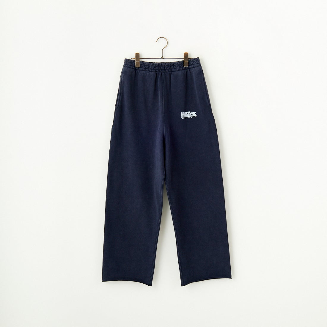 HANDTEX [ハンドテックス] 別注 ワンポイントロゴ ワイドストレートスウェットパンツ [HT1-PT-IN5-JF] ﾈｲﾋﾞｰ