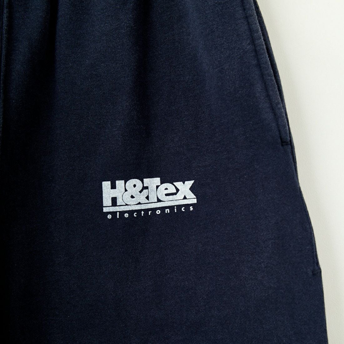 HANDTEX [ハンドテックス] 別注 ワンポイントロゴ ワイドストレートスウェットパンツ [HT1-PT-IN5-JF] ﾈｲﾋﾞｰ