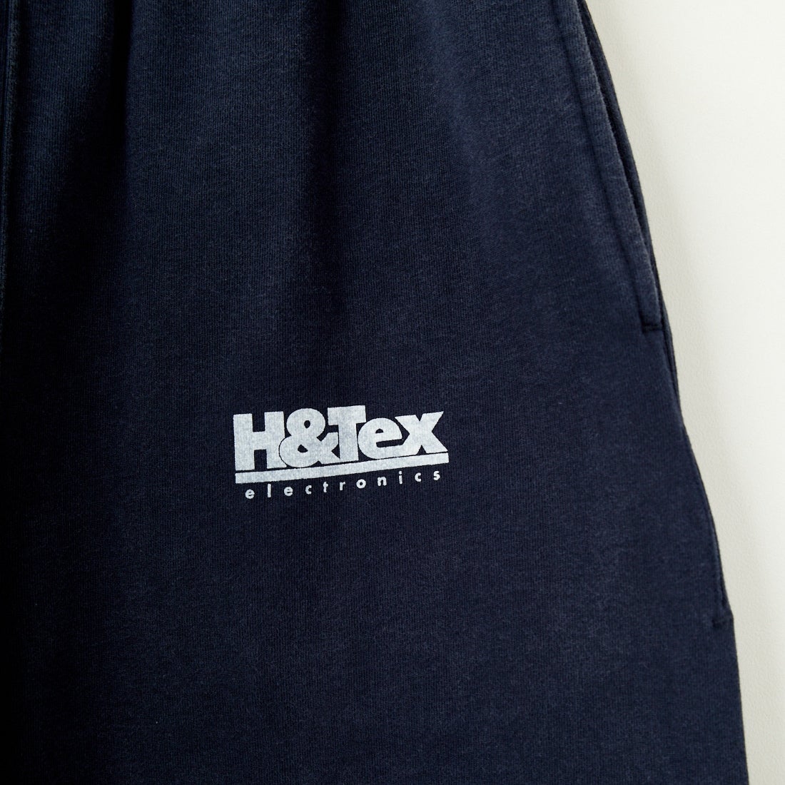 HANDTEX [ハンドテックス] 別注 ワンポイントロゴ ワイドストレートスウェットパンツ [HT1-PT-IN5-JF] ﾈｲﾋﾞｰ