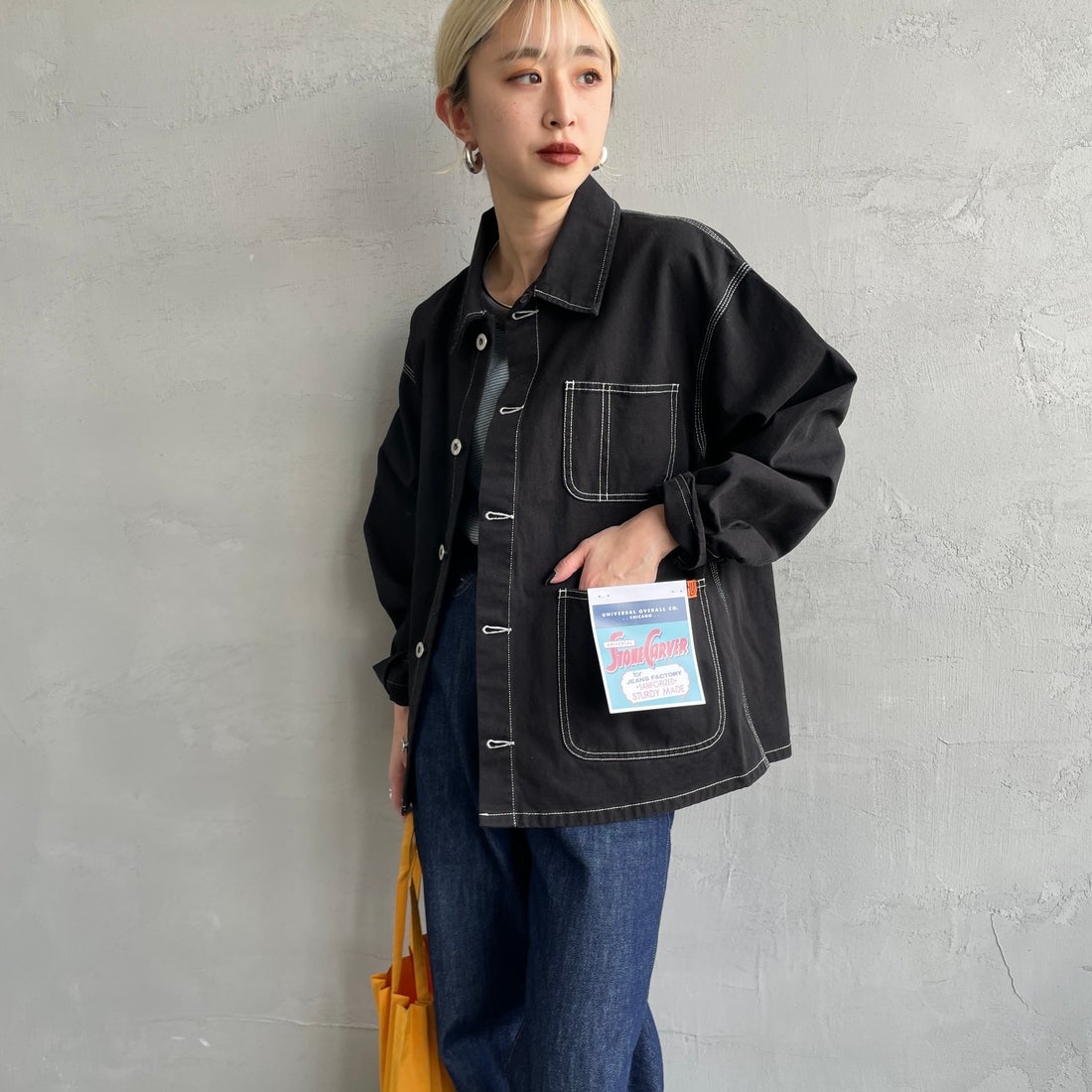 BLACK&&モデル身長：150cm 着用サイズ：F&&