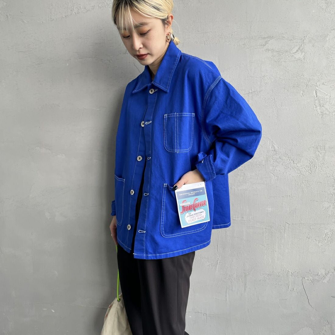 BLUE&&モデル身長：150cm 着用サイズ：F&&