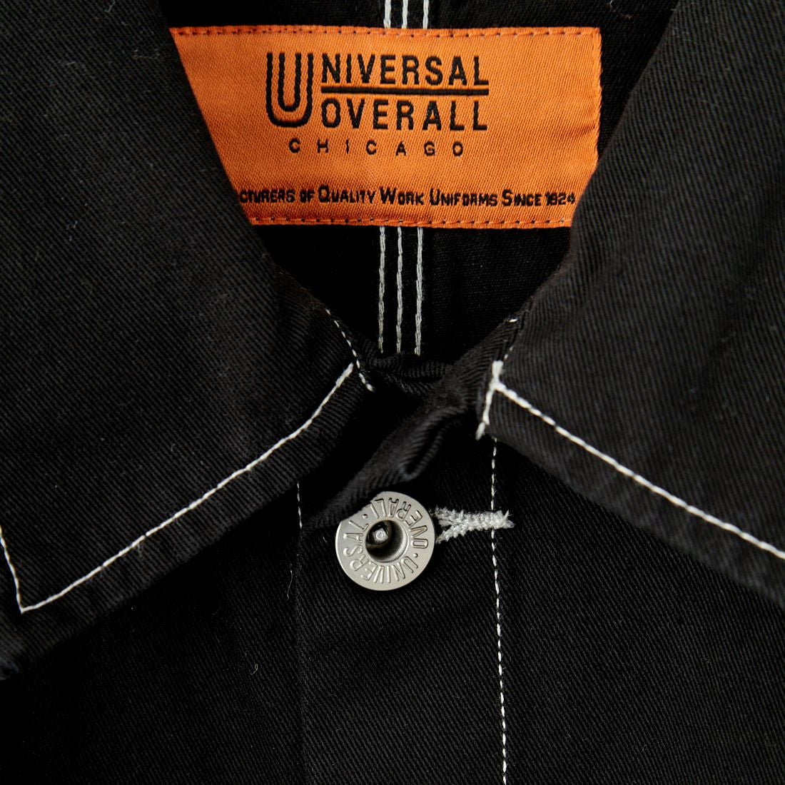 UNIVERSAL OVERALL [ユニバーサルオーバーオール] 別注 配色ステッチカバーオールジャケット [U2512403IN-JF] BLACK