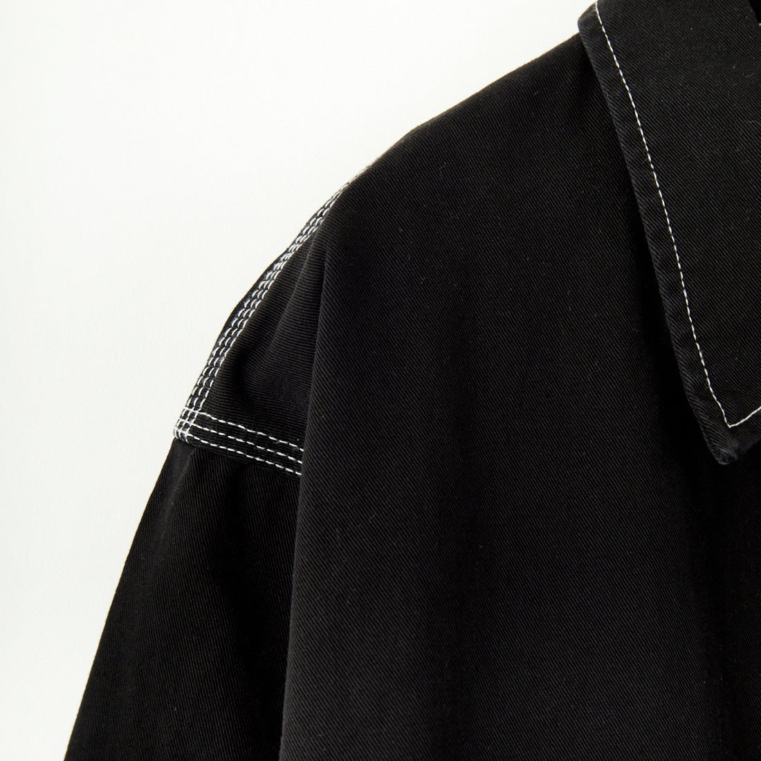 UNIVERSAL OVERALL [ユニバーサルオーバーオール] 別注 配色ステッチカバーオールジャケット [U2512403IN-JF] BLACK