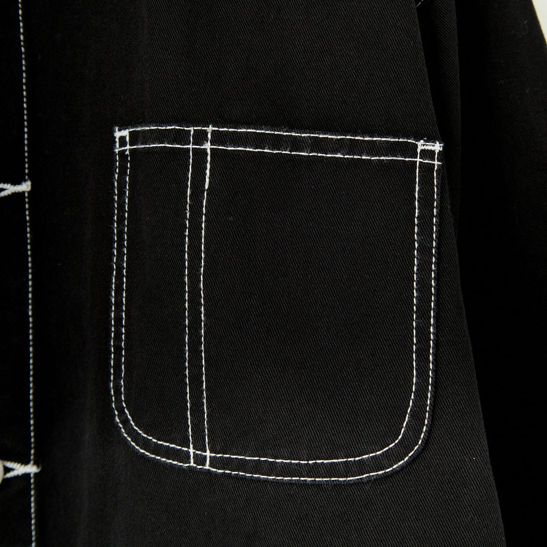 UNIVERSAL OVERALL [ユニバーサルオーバーオール] 別注 配色ステッチカバーオールジャケット [U2512403IN-JF] BLACK