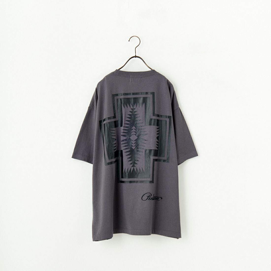 PENDLETON [ペンドルトン] 別注 ピグメント染め ネイティブ柄バックプリントTシャツ [5275-0206-JF] SUMIKURO