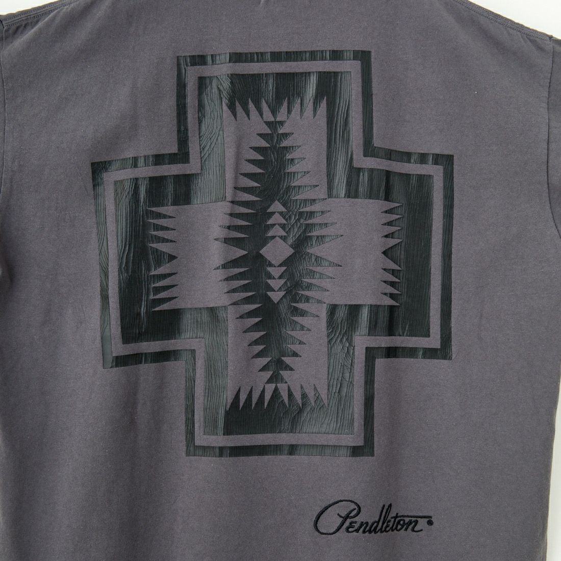 PENDLETON [ペンドルトン] 別注 ピグメント染め ネイティブ柄バックプリントTシャツ [5275-0206-JF] SUMIKURO