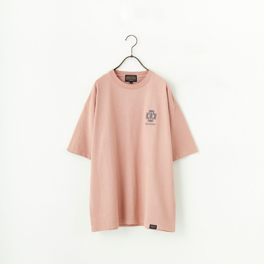 PENDLETON [ペンドルトン] 別注 ピグメント染め ヒストリーロゴバックプリントTシャツ [5275-0207-JF] PINK