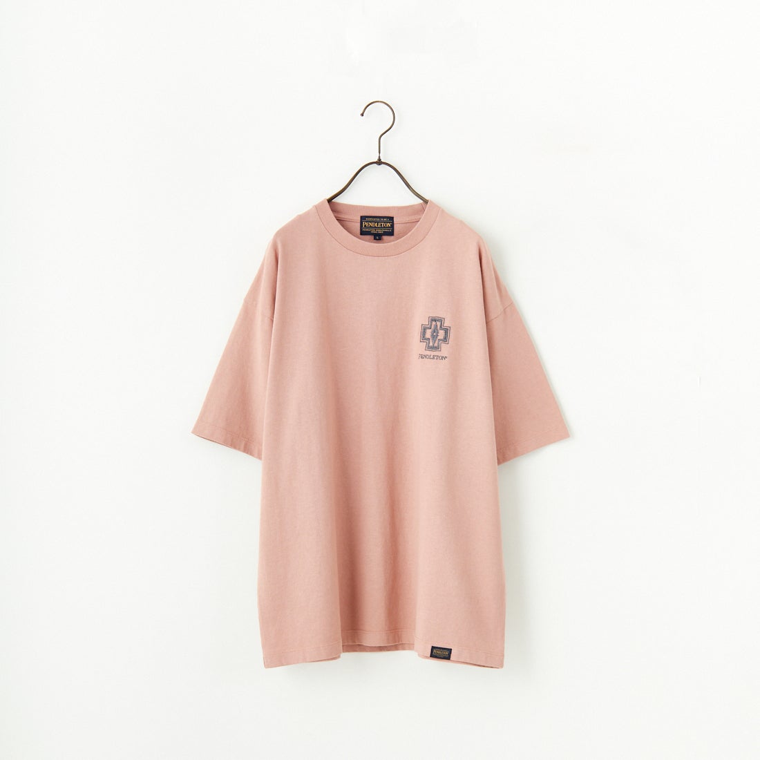 PENDLETON [ペンドルトン] 別注 ピグメント染め ヒストリーロゴバックプリントTシャツ [5275-0207-JF] PINK