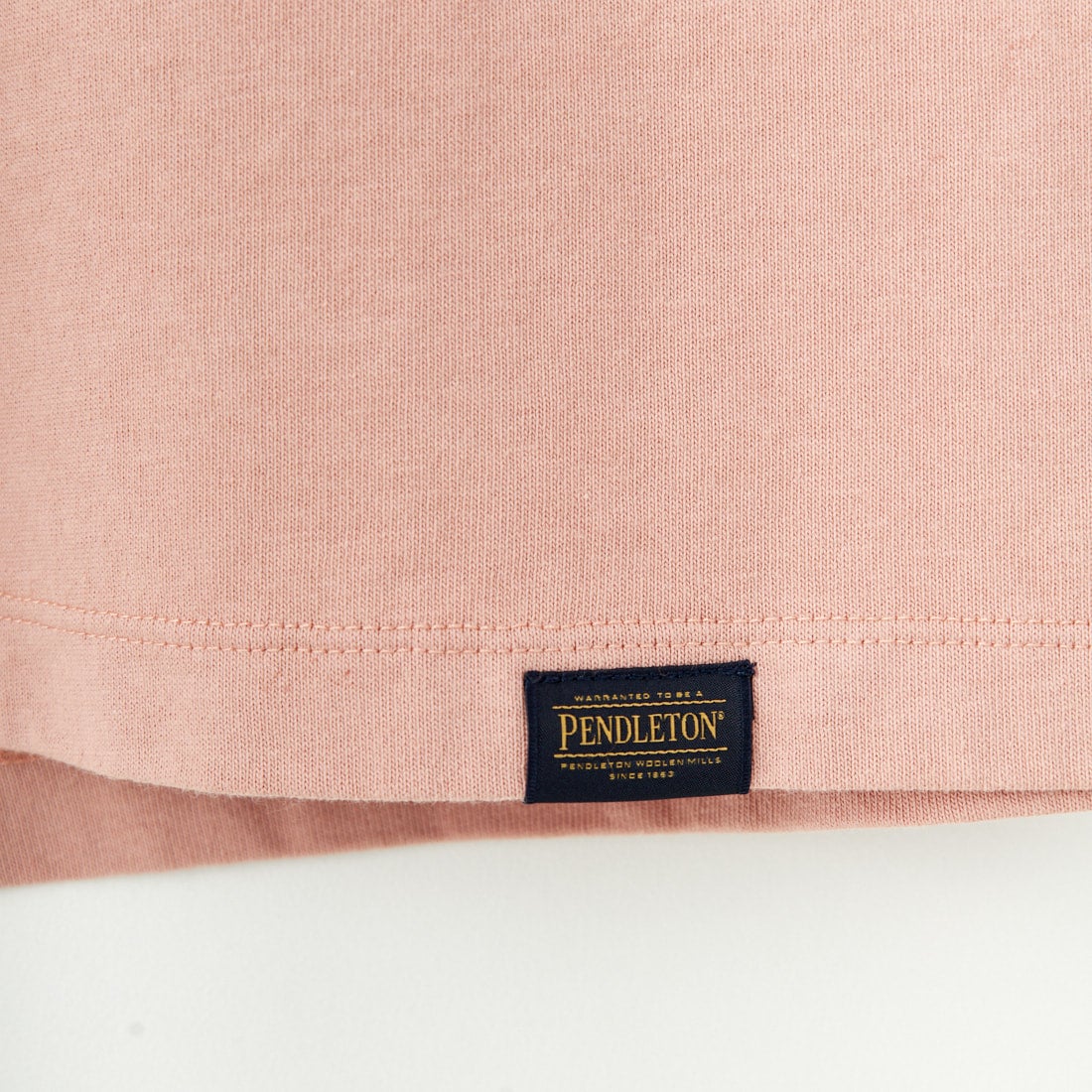 PENDLETON [ペンドルトン] 別注 ピグメント染め ヒストリーロゴバックプリントTシャツ [5275-0207-JF] PINK