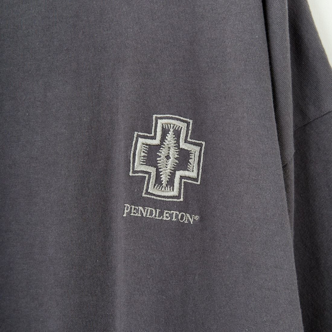 PENDLETON [ペンドルトン] 別注 ピグメント染め ヒストリーロゴバックプリントTシャツ [5275-0207-JF] SUMIKURO