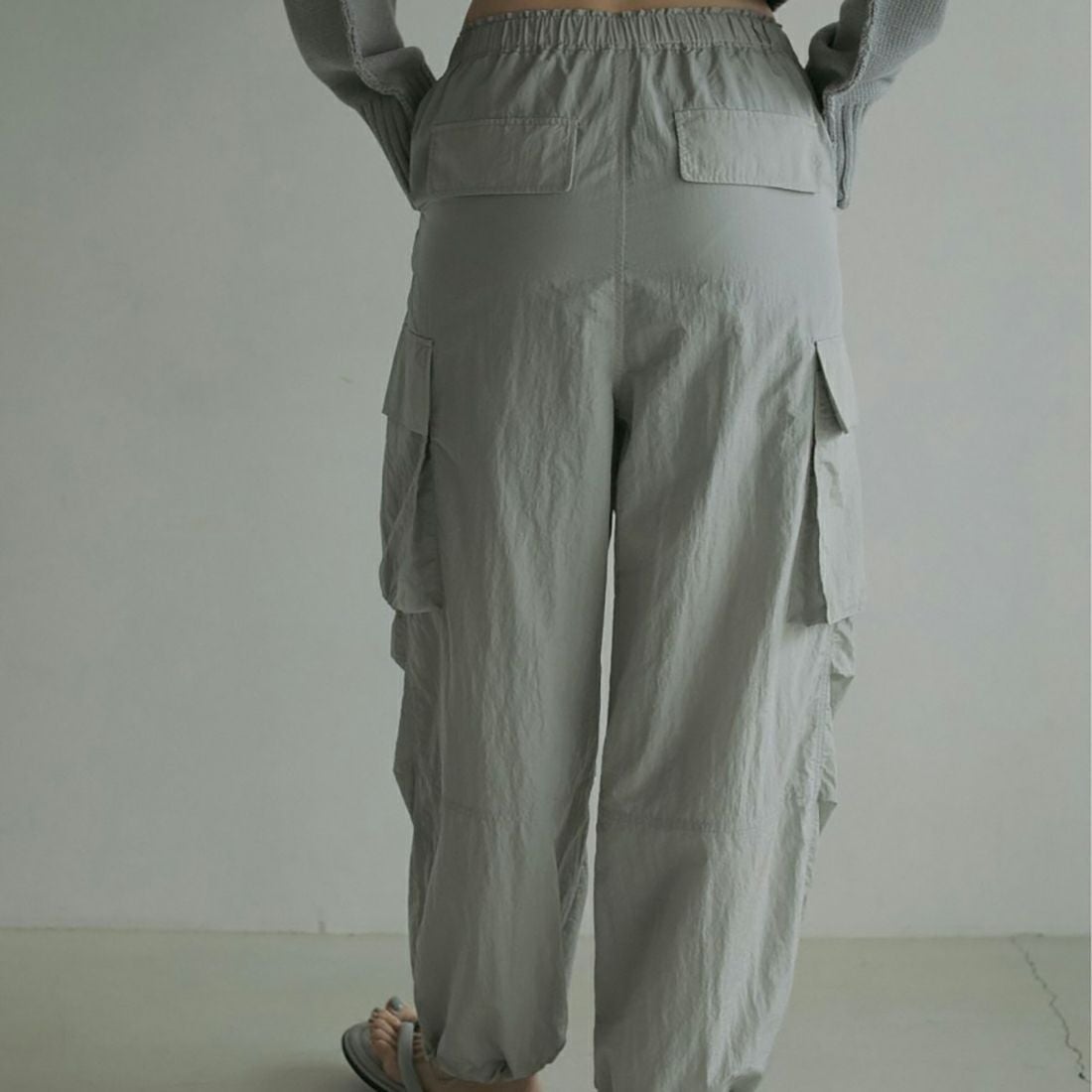 anuke [アンヌーク] ナイロンカーゴパンツ [62510703] I.BLU