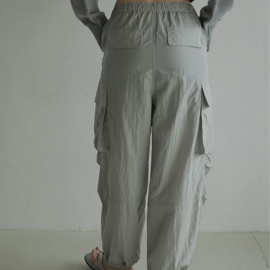 anuke [アンヌーク] ナイロンカーゴパンツ [62510703] I.BLU