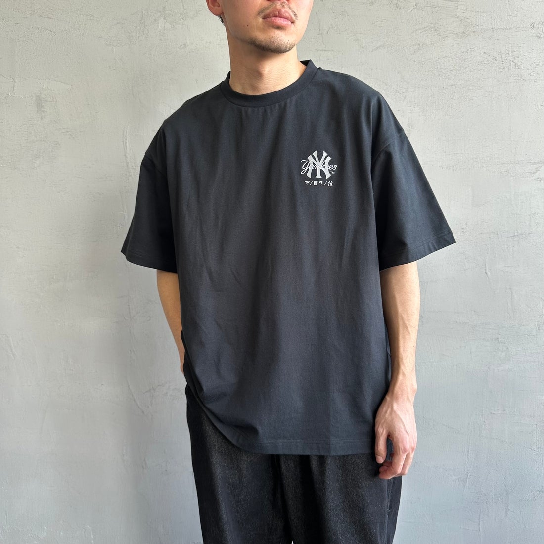 BLACK&&モデル身長：167cm 着用サイズ：L&&