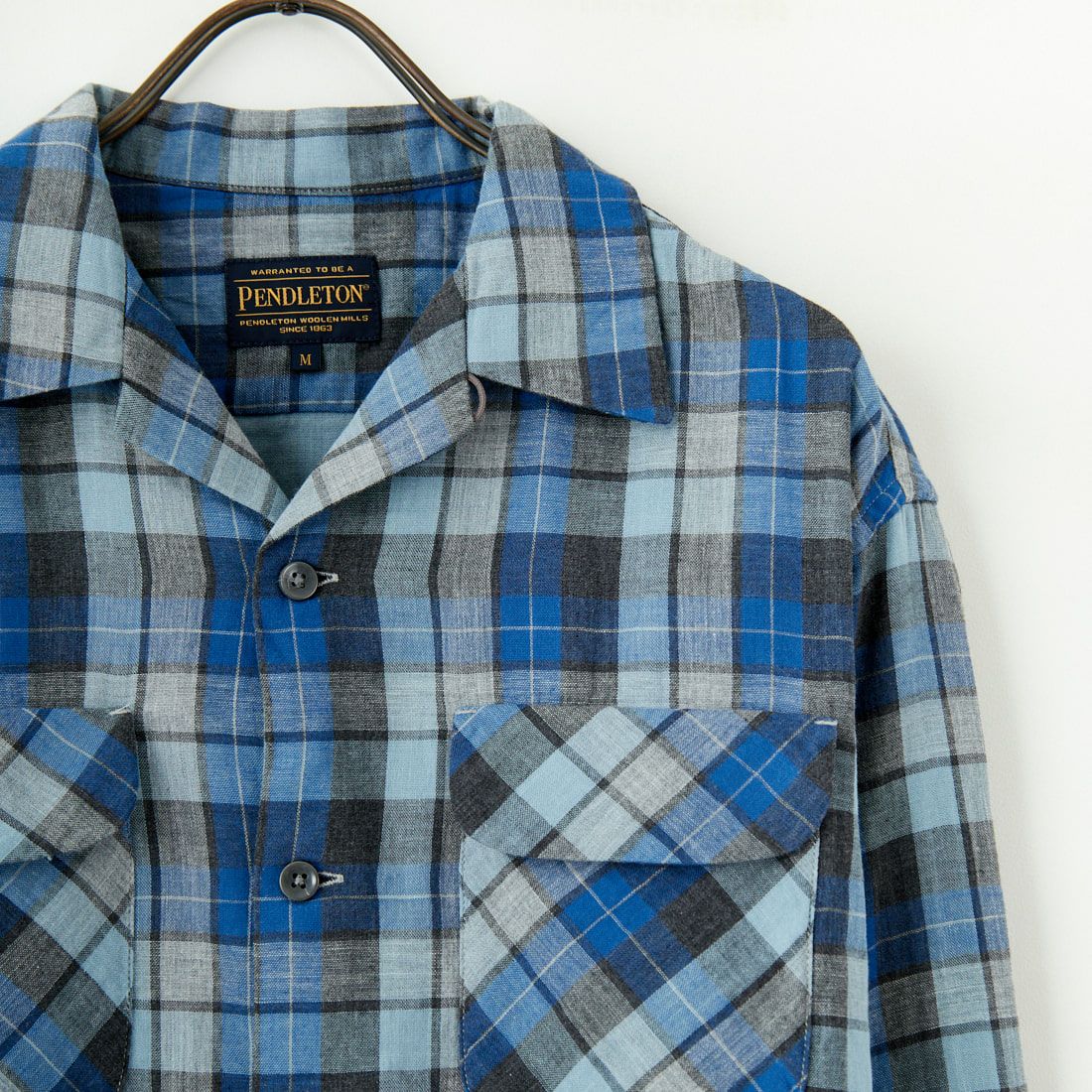 PENDLETON [ペンドルトン] オープンカラーシャツ [5175-9000] 61 BLUE/GY