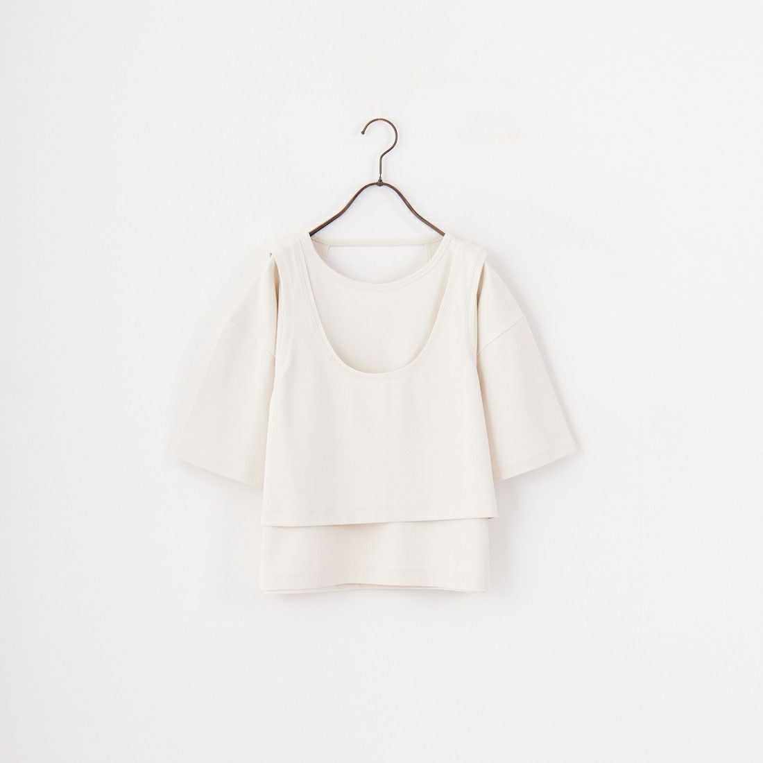 anuke [アンヌーク] レイヤードカットTシャツ [62510623] IVR