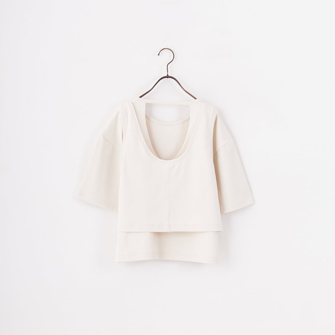 anuke [アンヌーク] レイヤードカットTシャツ [62510623] IVR