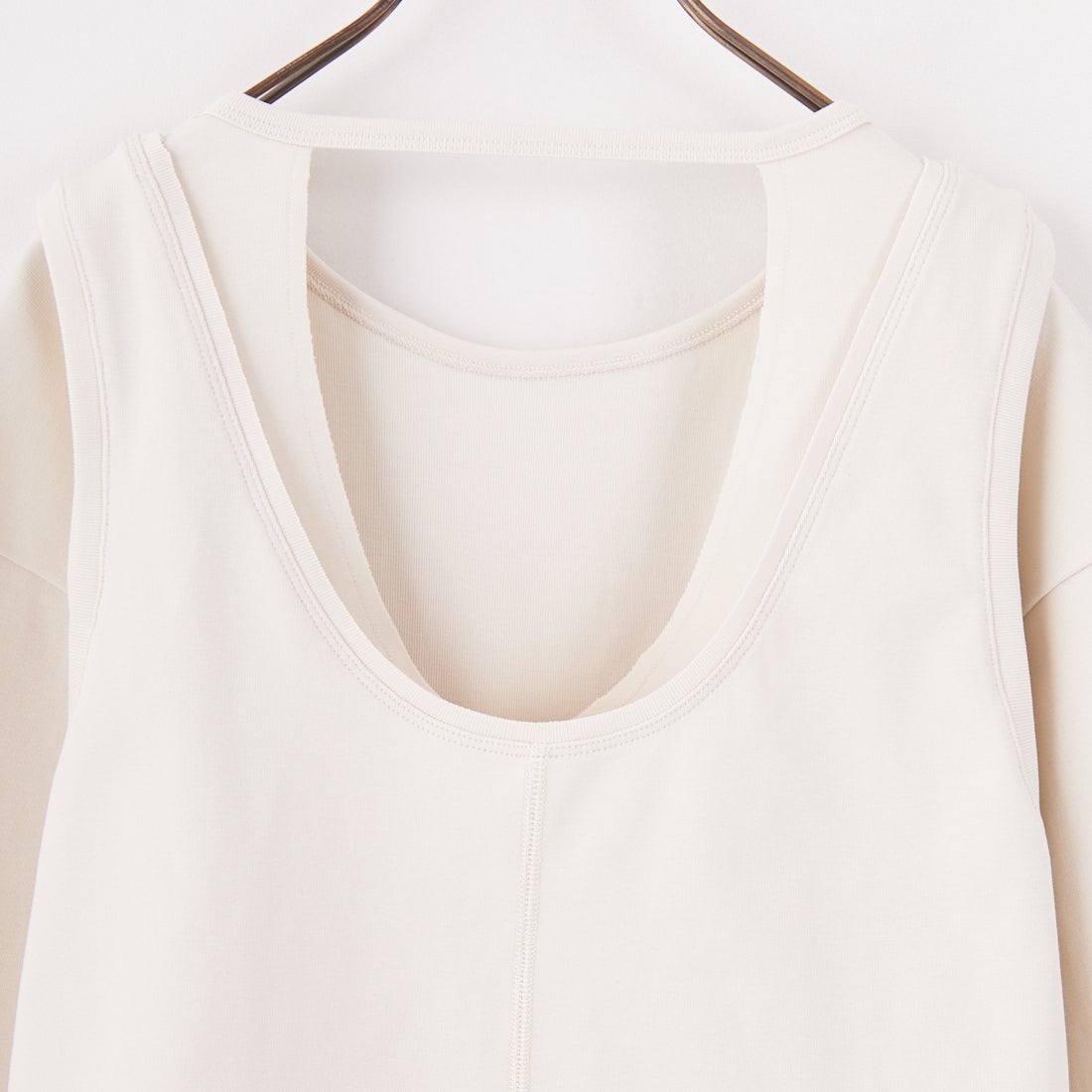 anuke [アンヌーク] レイヤードカットTシャツ [62510623] IVR