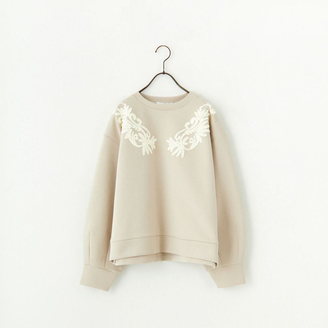 Jeans Factory Clothes [ジーンズファクトリークローズ] ダンボールニットテープ刺繍プルオーバー [149809] 27 ｸﾞﾚｰｼﾞｭ