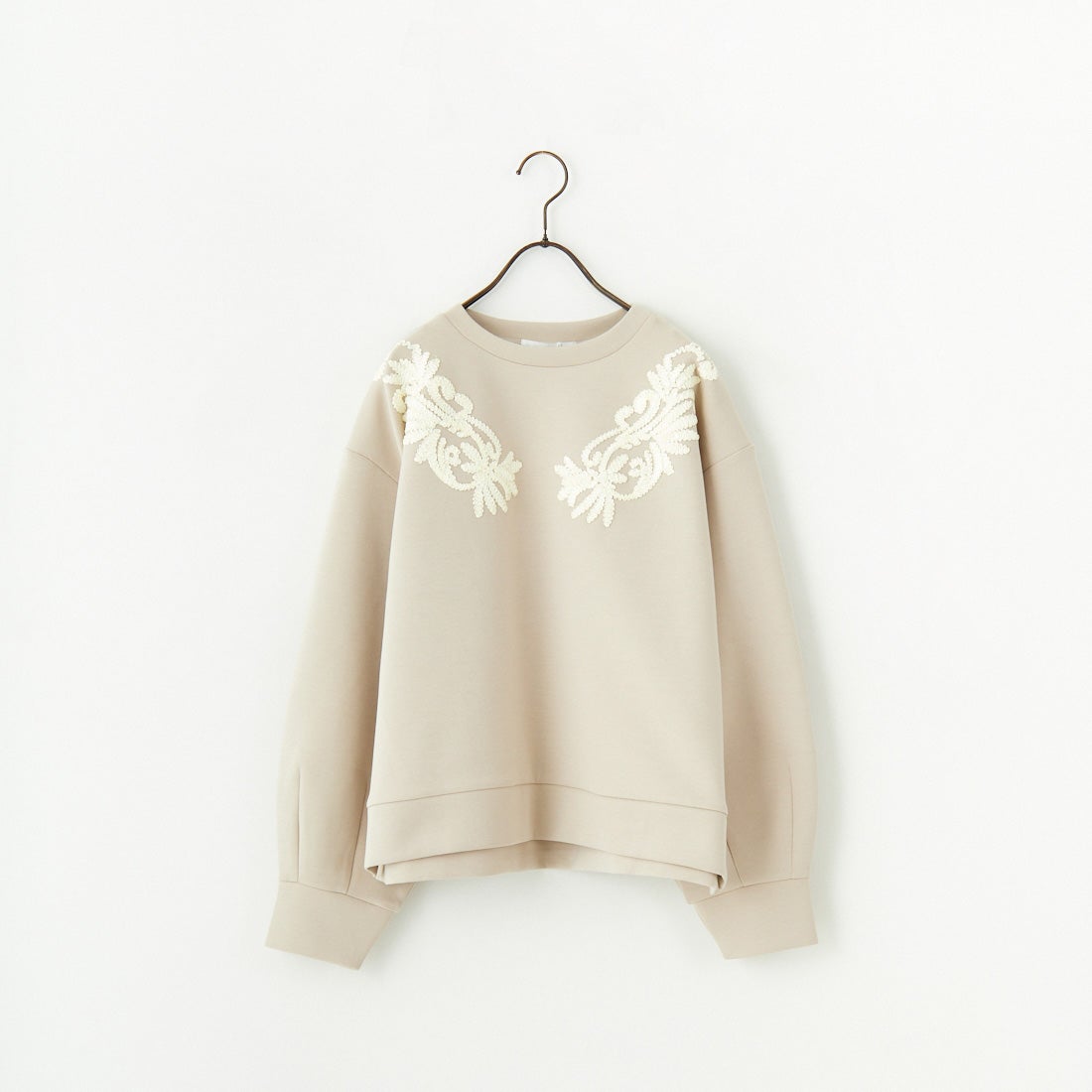 Jeans Factory Clothes [ジーンズファクトリークローズ] ダンボールニットテープ刺繍プルオーバー [149809] 27 ｸﾞﾚｰｼﾞｭ