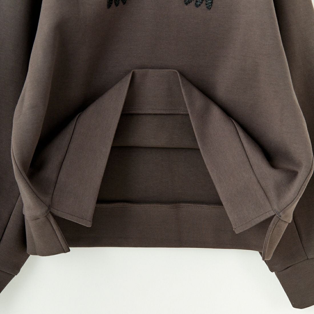 Jeans Factory Clothes [ジーンズファクトリークローズ] ダンボールニットテープ刺繍プルオーバー [149809] 08 ﾁｬｺｰﾙ