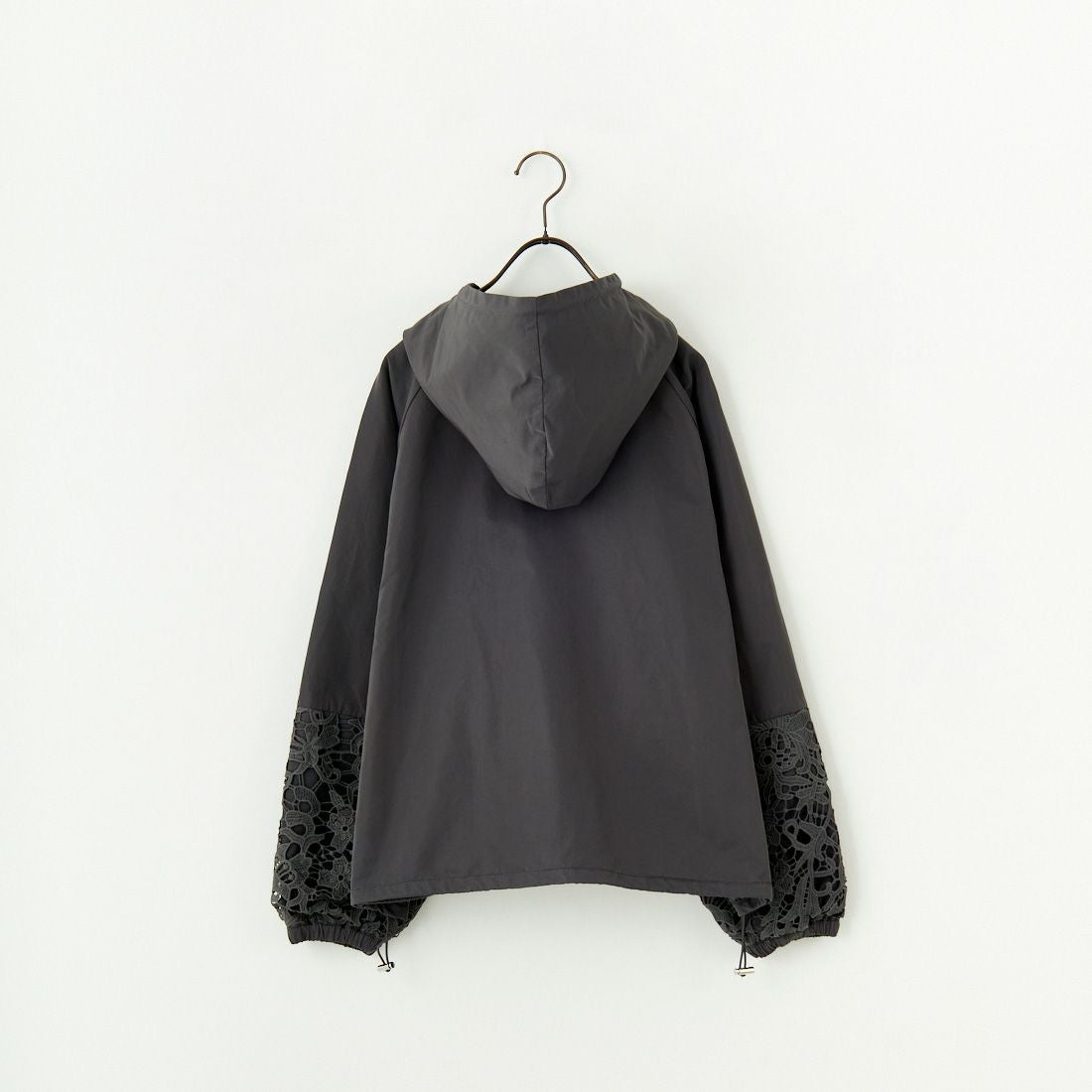 Jeans Factory Clothes [ジーンズファクトリークローズ] レースコンビパーカー [151201] 08 ﾁｬｺｰﾙ