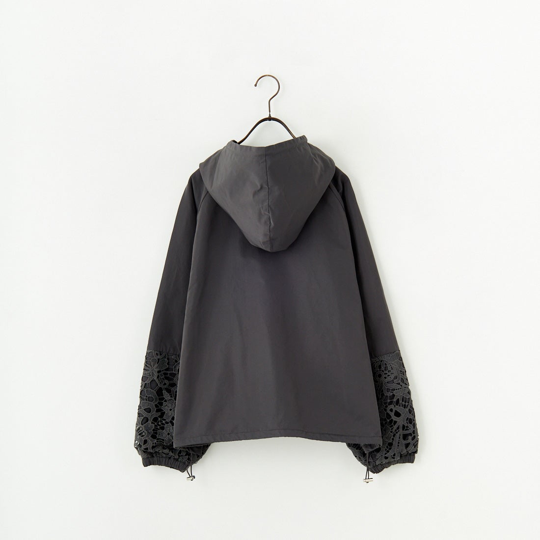 Jeans Factory Clothes [ジーンズファクトリークローズ] レースコンビパーカー [151201] 08 ﾁｬｺｰﾙ