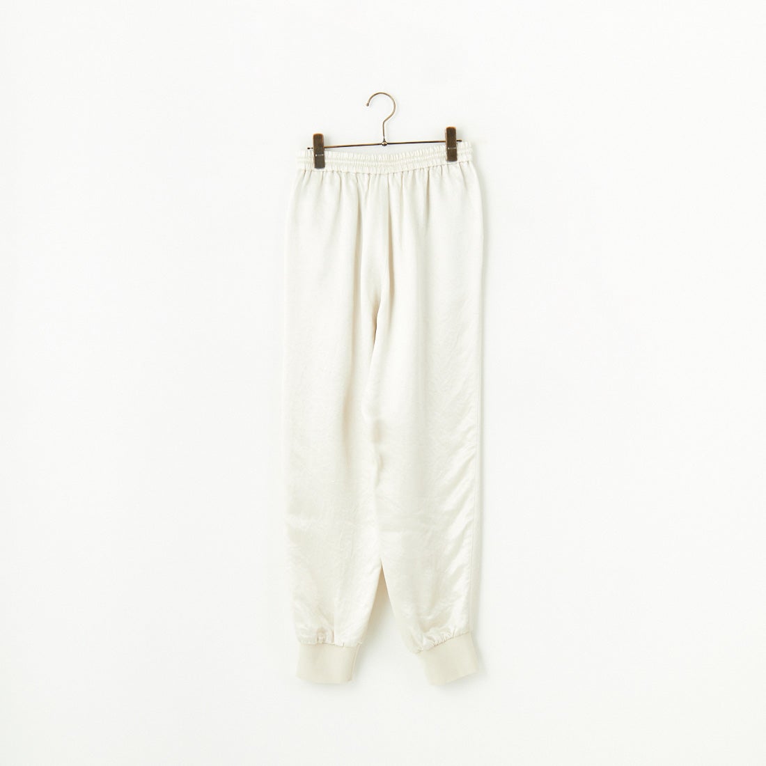 MICA&DEAL [マイカアンドディール] サテンリブパンツ [0125103025] L/BEIGE